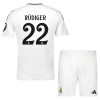Original Trikotsatz Real Madrid Rudiger 22 Heimtrikot 2024-25 Für Kinder